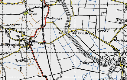 Old map of Walkerith in 1947