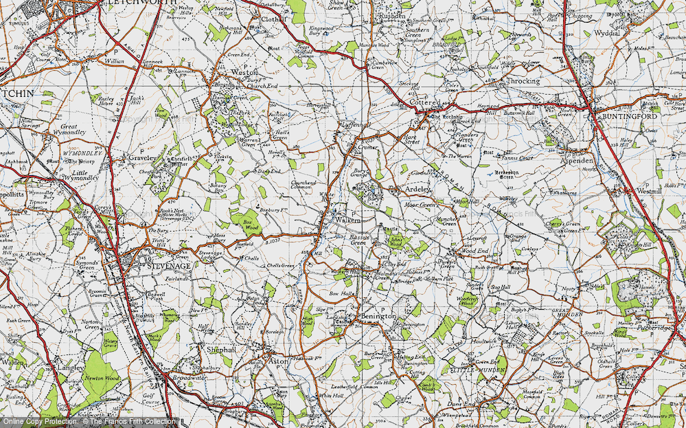 Old Map of Walkern, 1946 in 1946