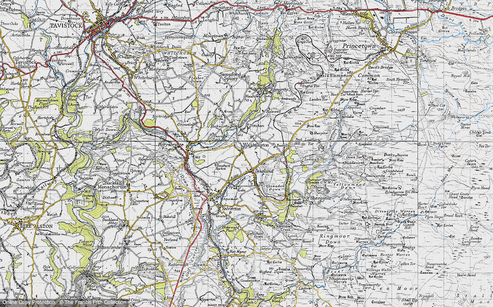 Old Map of Walkhampton, 1946 in 1946