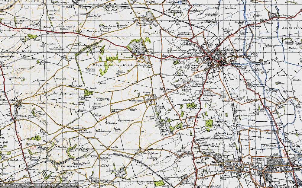 Old Map of Walkington, 1947 in 1947