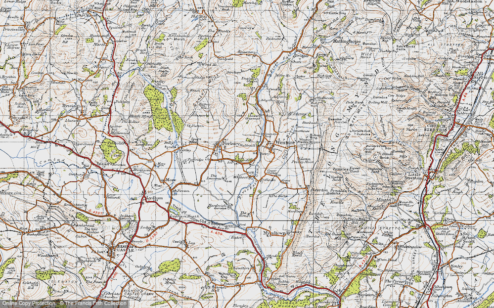 Old Map of Walkmill, 1947 in 1947