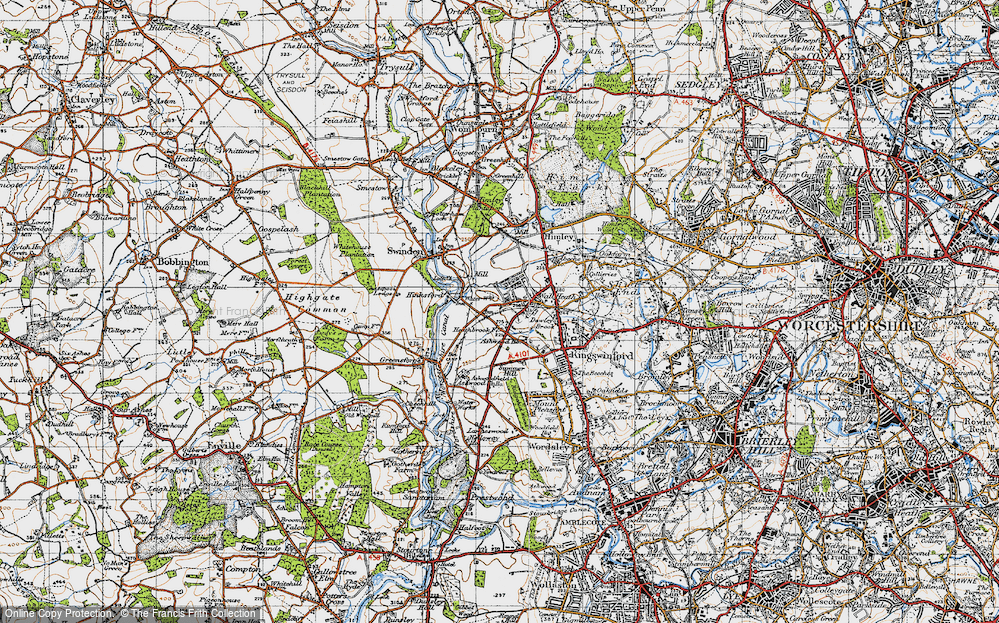 Old Map of Wall Heath, 1946 in 1946