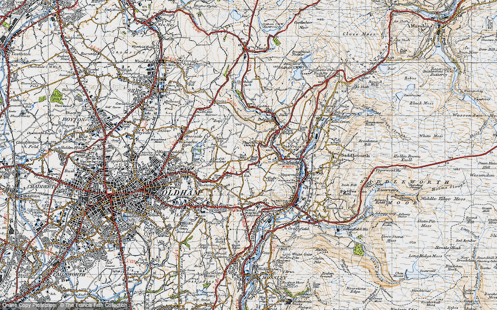 Old Map of Wall Hill, 1947 in 1947