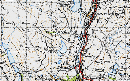 Old map of Wallbank in 1947