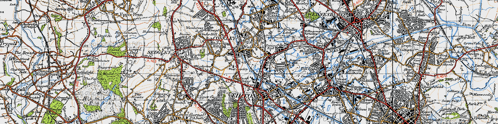 Old map of Wallbrook in 1946