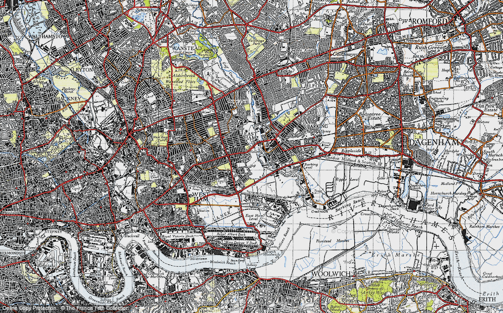 Old Map of Wallend, 1946 in 1946