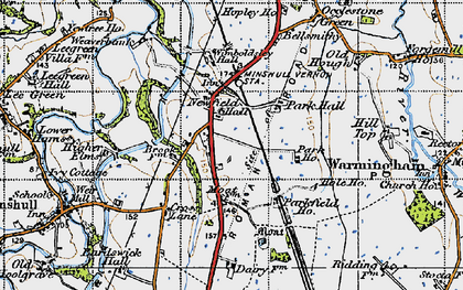 Old map of Walley's Green in 1947