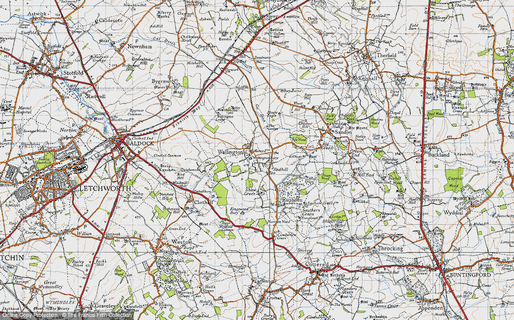 Old Map of Wallington, 1946 in 1946