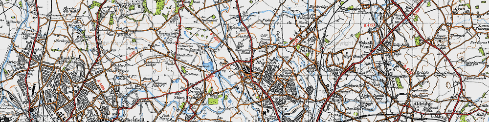 Old map of Wallington Heath in 1946