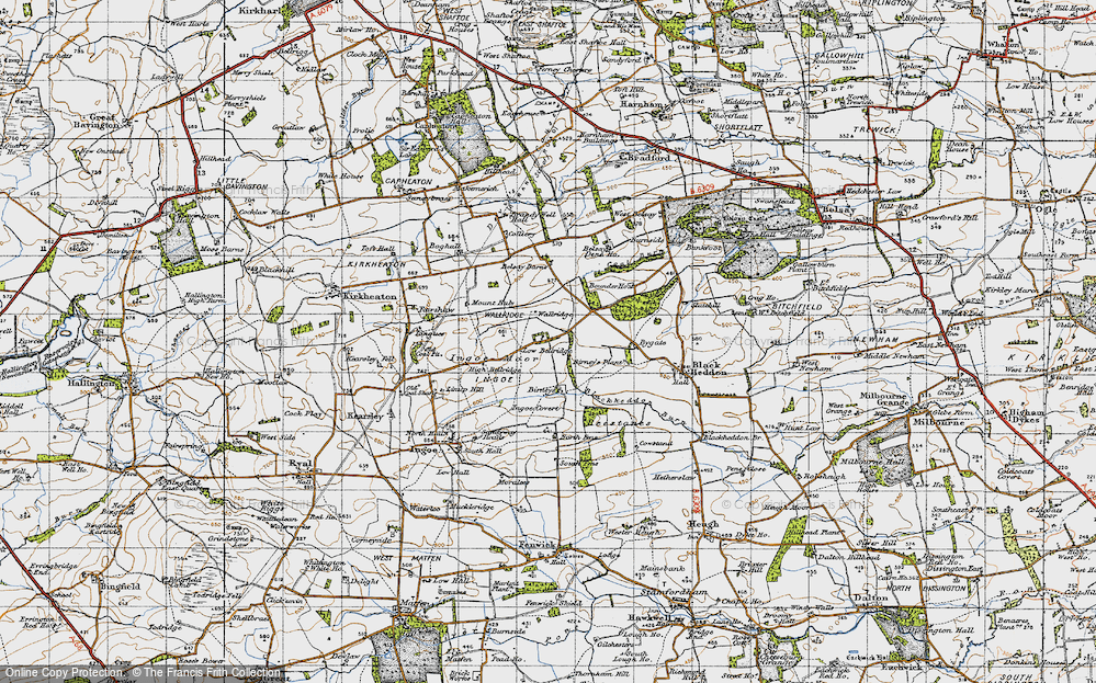Old Map of Wallridge, 1947 in 1947