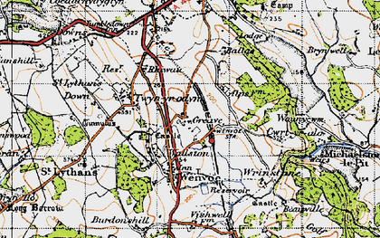 Old map of Wallston in 1947