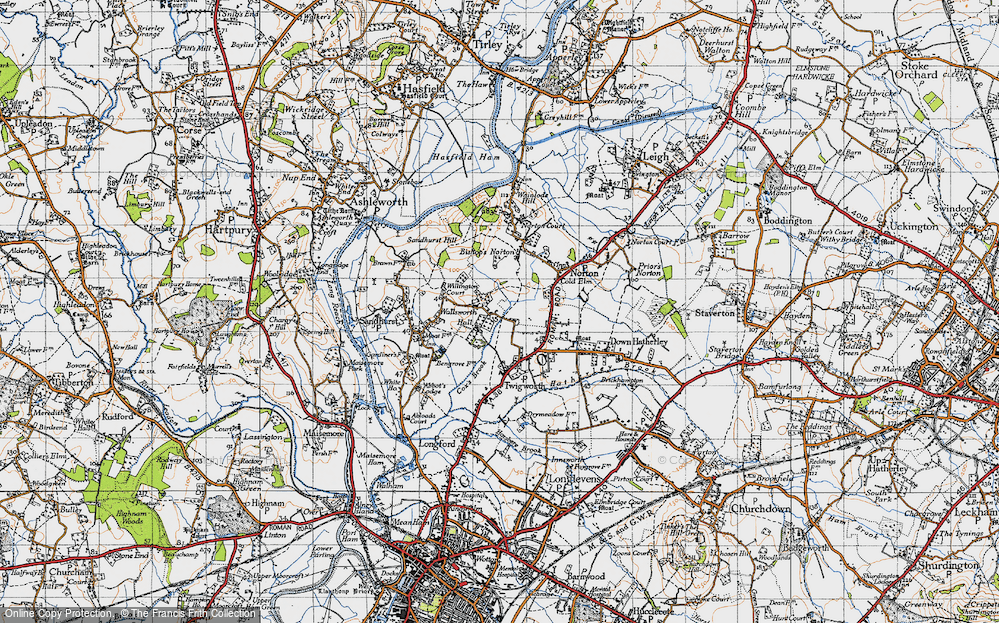Old Map of Wallsworth, 1947 in 1947
