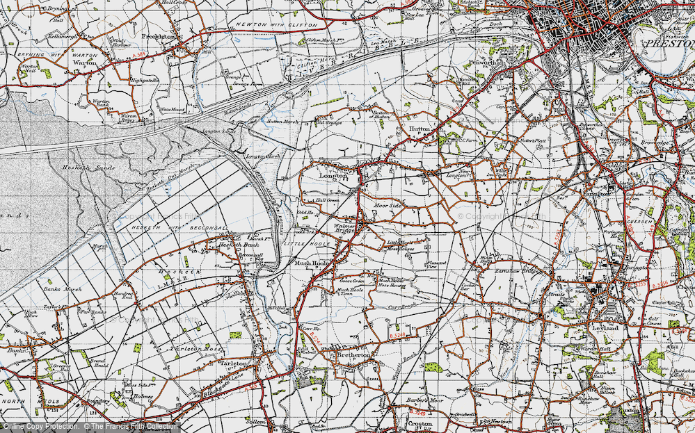 Old Map of Walmer Bridge, 1947 in 1947