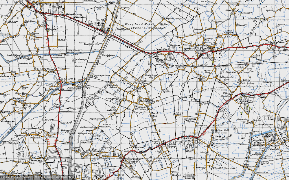 Old Map of Walpole St Andrew, 1946 in 1946