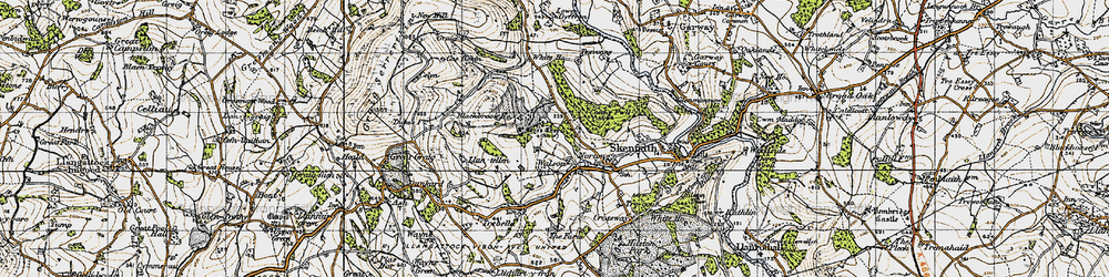 Old map of Blackbrook Ho in 1947