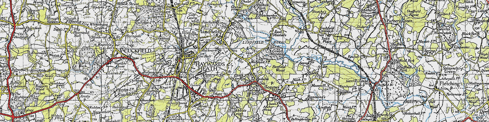Old map of Awbrook in 1940