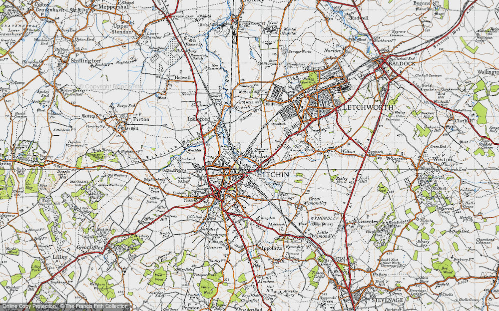 Old Map of Walsworth, 1946 in 1946