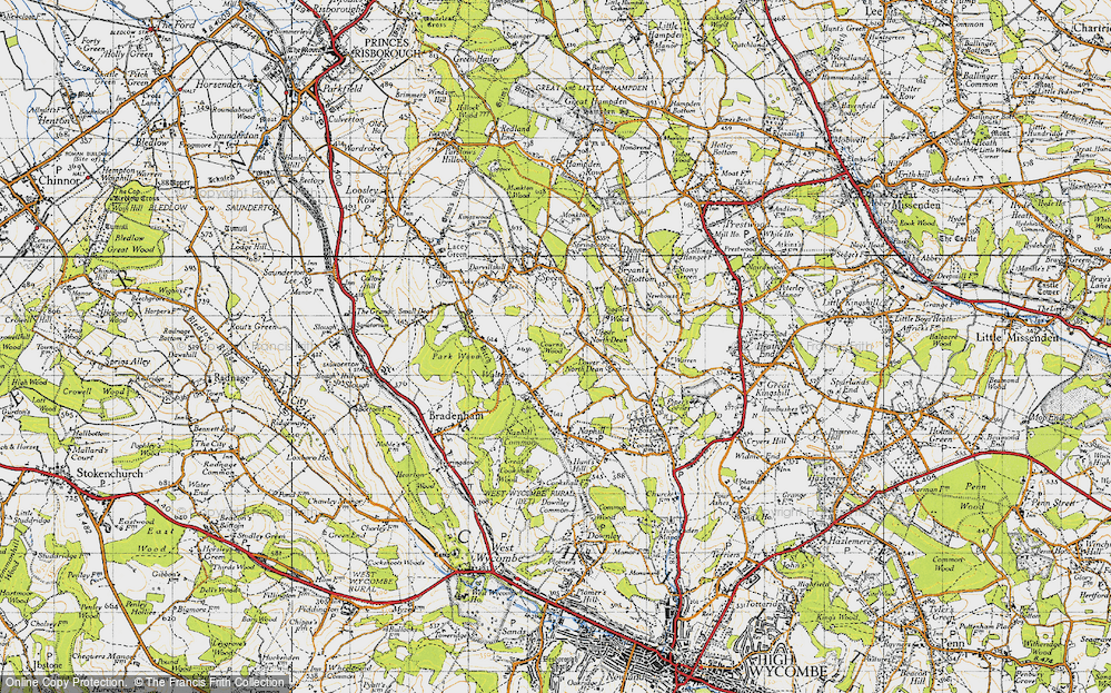 Old Map of Walter's Ash, 1947 in 1947