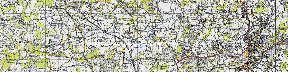 Old map of Walter's Green in 1946