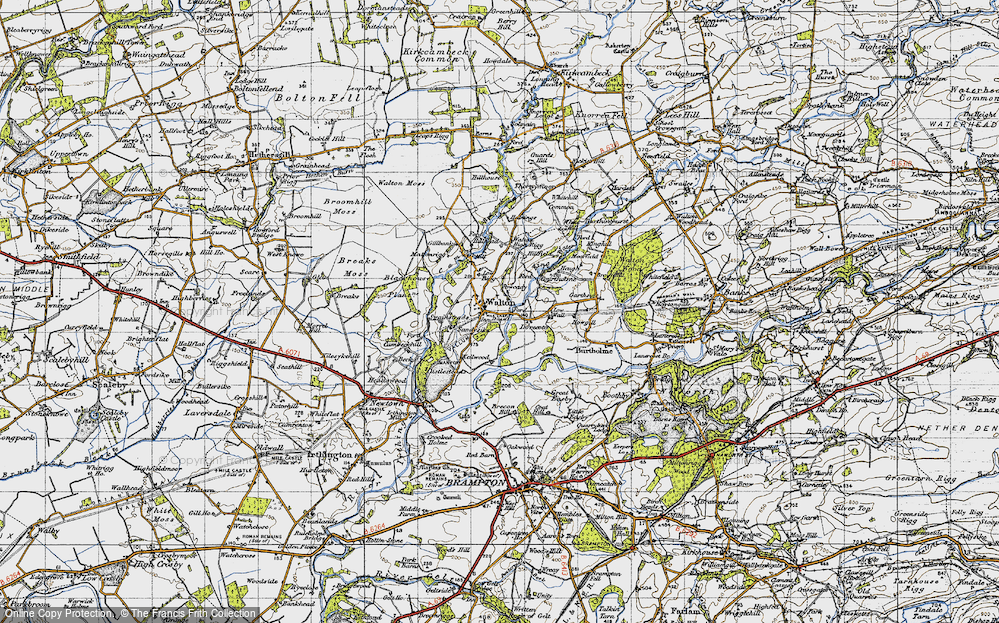 Old Map of Historic Map covering Blackhouse Plantns in 1947