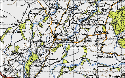 Old map of Blackhouse Plantns in 1947