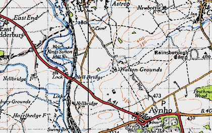 Old map of Walton Grounds in 1946