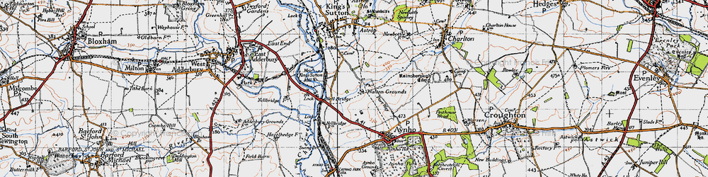 Old map of Walton Grounds in 1946