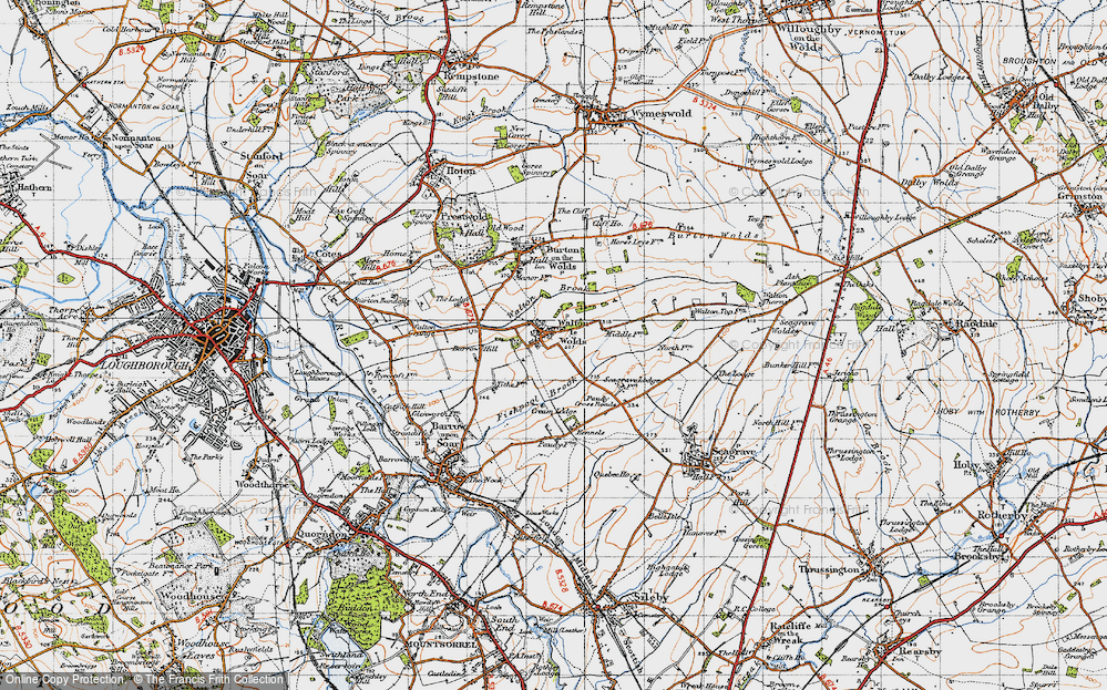 Old Map of Walton on the Wolds, 1946 in 1946