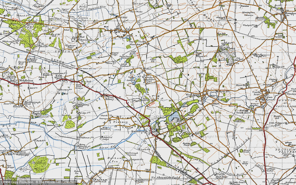 Old Map of Walton Warren, 1946 in 1946