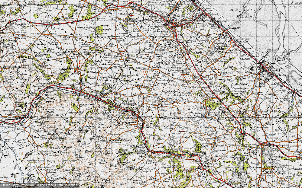 Old Map of Walwen, 1947 in 1947