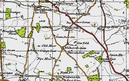 Old map of Walworth Gate in 1947