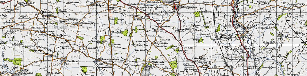 Old map of Walworth Gate in 1947