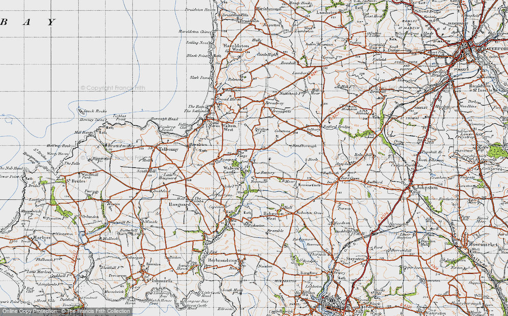 Old Map of Walwyn's Castle, 1946 in 1946