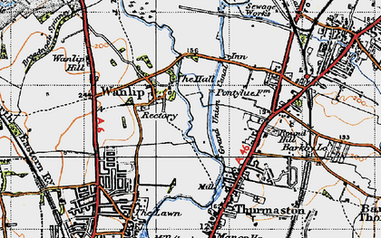 Old map of Wanlip in 1946