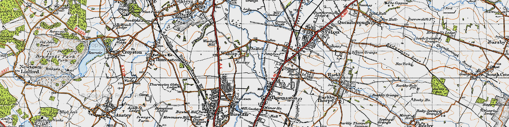 Old map of Wanlip in 1946