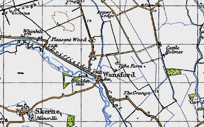 Old map of Wansford in 1947