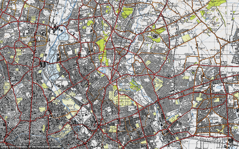 Old Map of Wanstead, 1946 in 1946