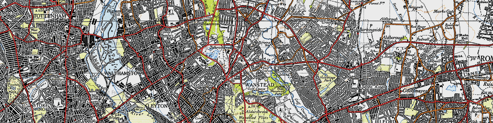 Old map of Wanstead in 1946