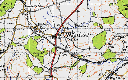 Old map of Wanstrow in 1946