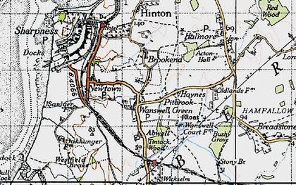 Old map of Wanswell in 1946