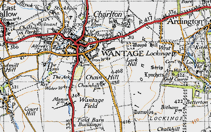 Old map of Wantage in 1947
