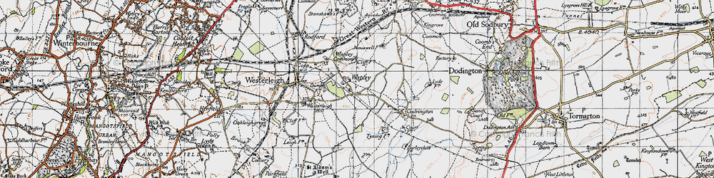 Old map of Wapley in 1946