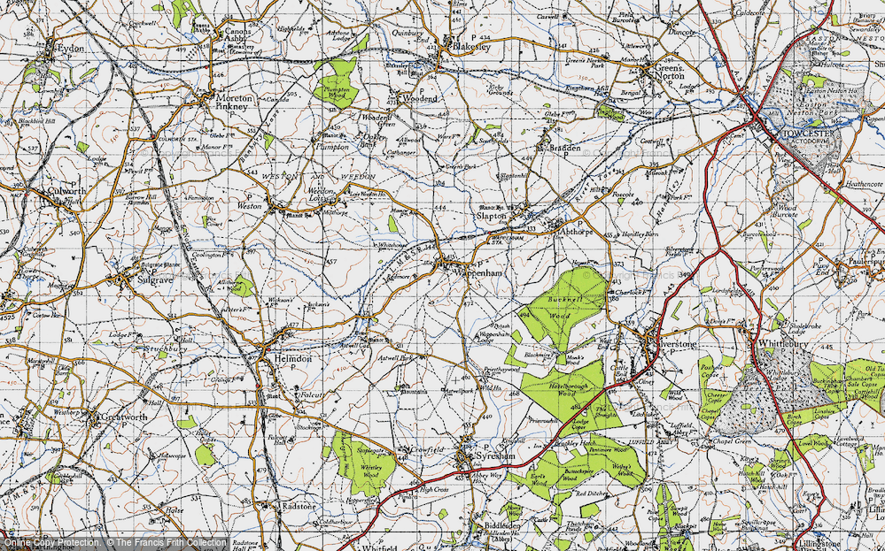 Old Map of Wappenham, 1946 in 1946
