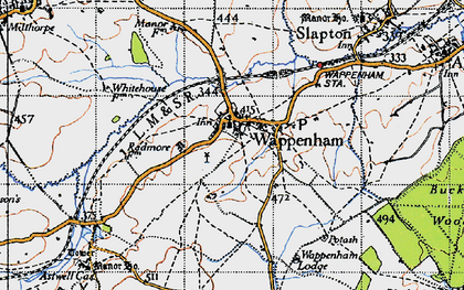 Old map of Wappenham in 1946
