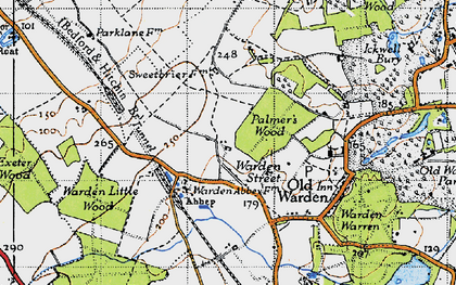 Old map of Warden Street in 1946