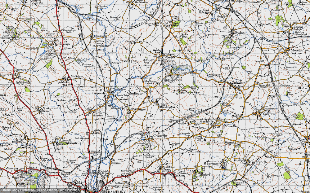 Old Map of Wardington, 1946 in 1946