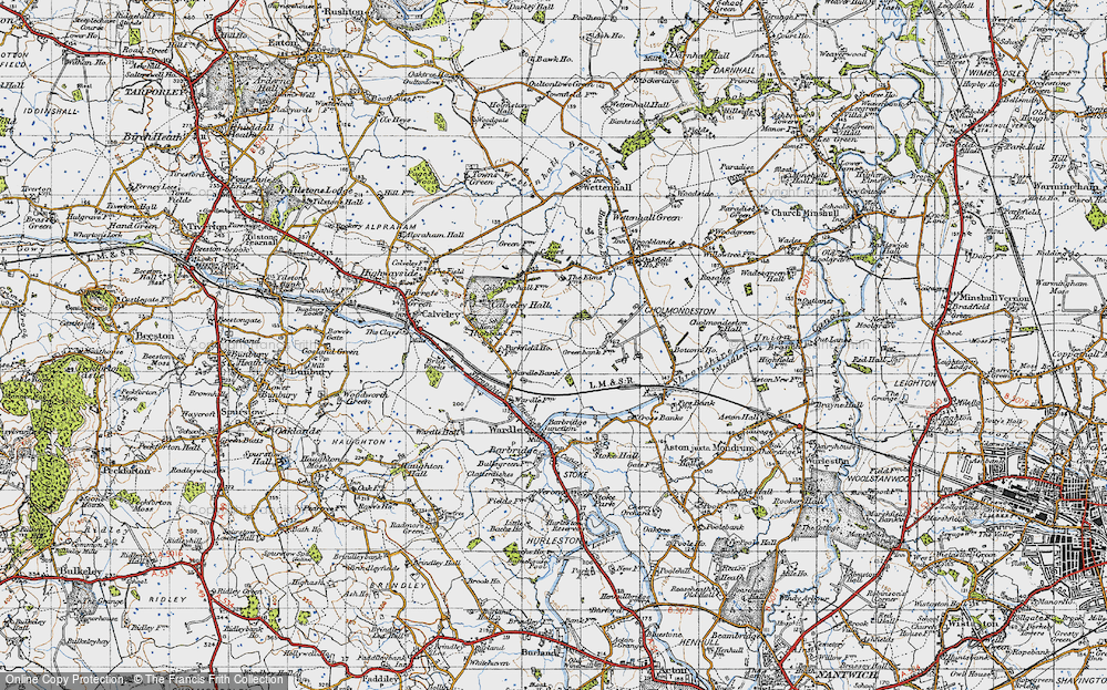 Old Map of Wardle Bank, 1947 in 1947