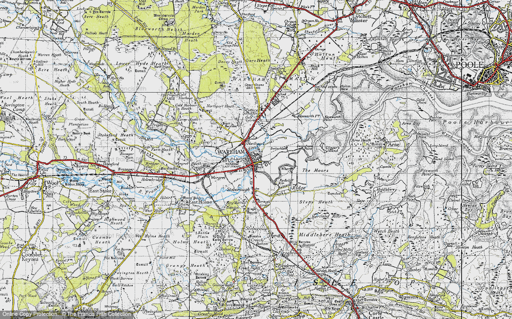Old Map of Wareham, 1940 in 1940