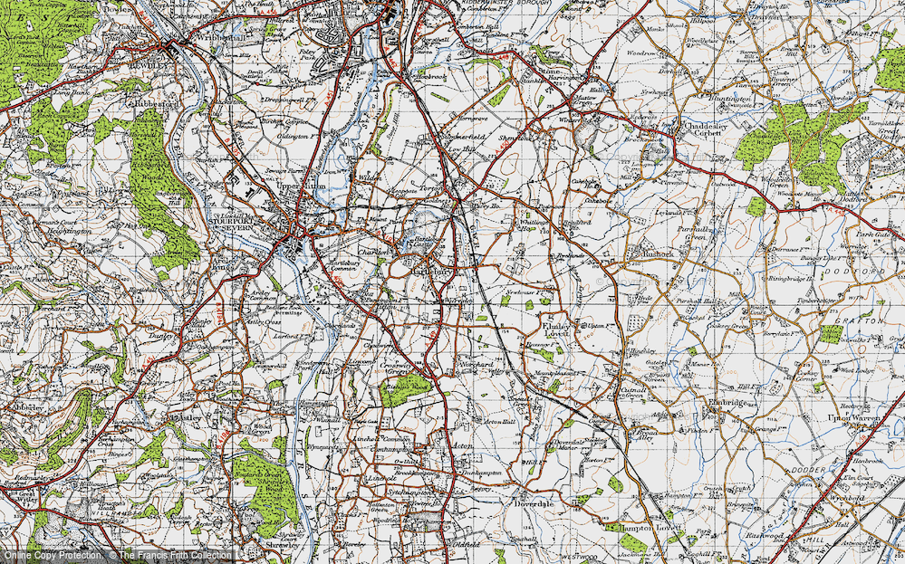 Old Map of Waresley, 1947 in 1947