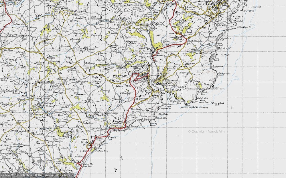 Old Map of Warfleet, 1946 in 1946
